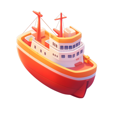 3D轮船商业设计元素