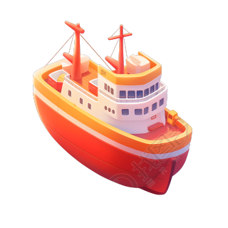 3D轮船商业设计元素