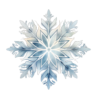 雪花透明背景插图