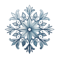 雪花简洁设计元素