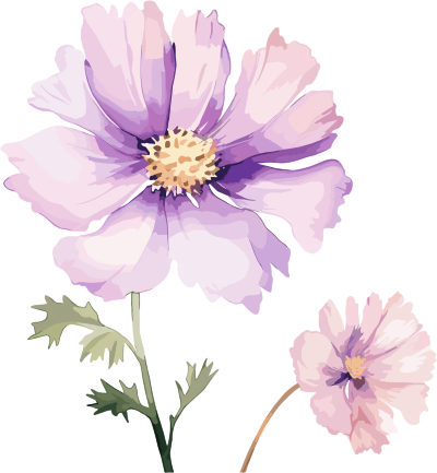 水彩花卉可商用图形设计元素