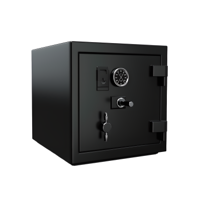 3D保险箱商业设计插图