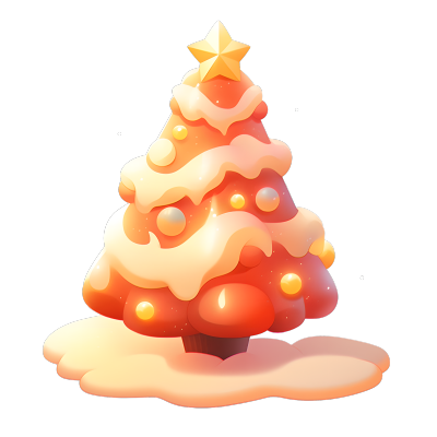 3D圣诞树可爱实用设计元素