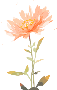 线条花朵图形素材