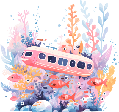 潜水艇珊瑚插图