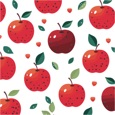 苹果装饰图案插画