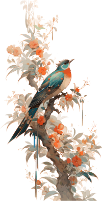 中国画花鸟可商用素材
