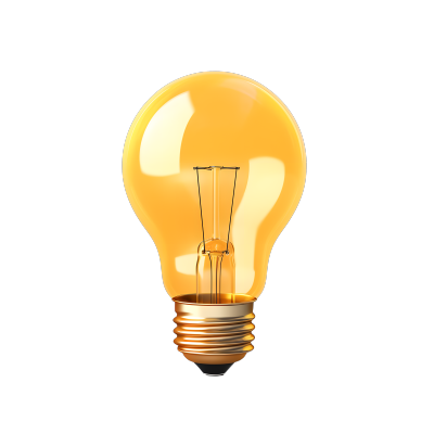 灯泡创意商业图标元素
