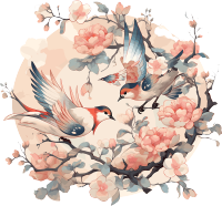 中国画花鸟商用设计元素