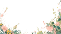 植物花边手绘素材