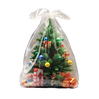 3D圣诞树透明包装素材