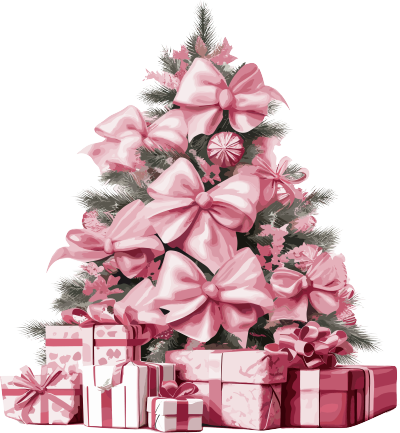 粉色圣诞树高清商业设计素材