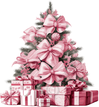 粉色圣诞树高清商业设计素材