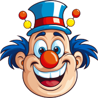 卡通小丑图标素材