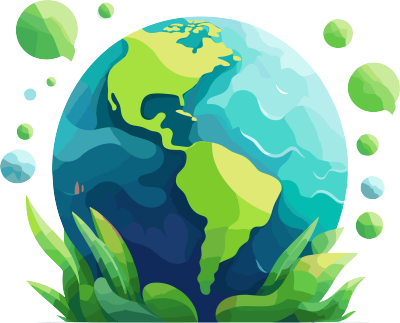 地球logo简洁设计素材