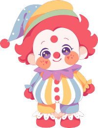 卡通小丑创意设计元素