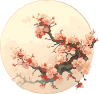 梅花PNG图案素材插画
