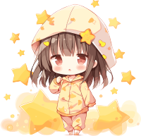 睡衣女孩清新插画设计