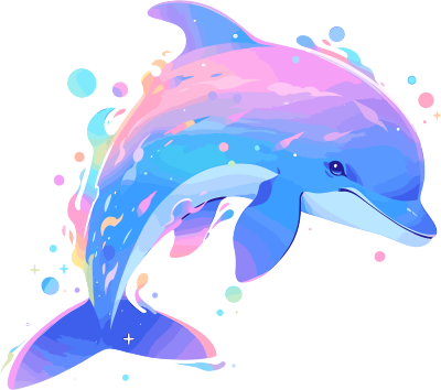 海豚图案PNG素材
