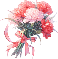 教师节卡通康乃馨插图