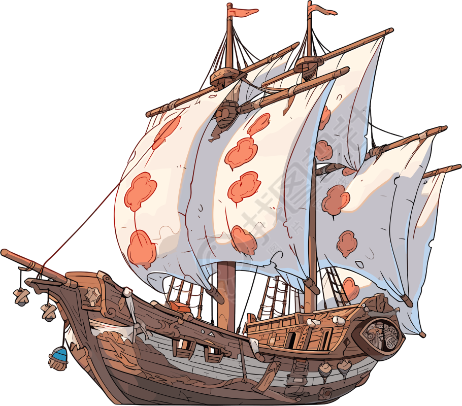 帆船PNG图形素材