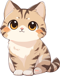猫咪贴纸商业设计元素