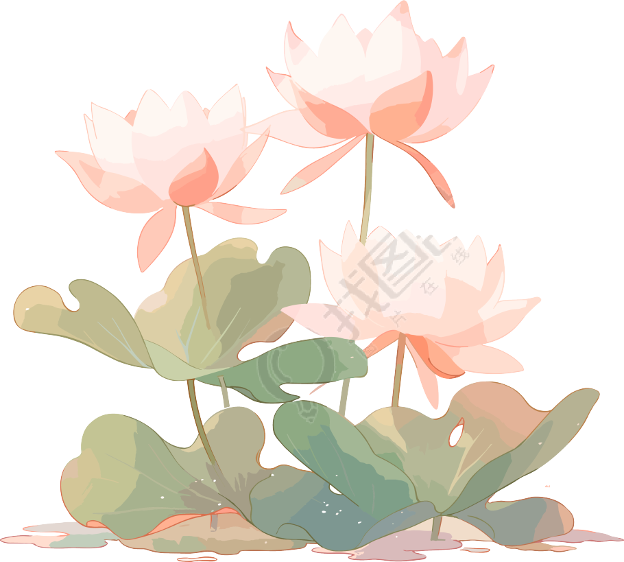 莲花儿童艺术素材