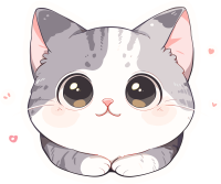 猫咪贴纸高清图形素材