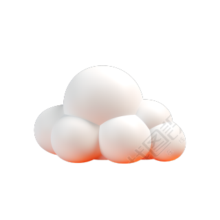 3D立体云高清图形素材