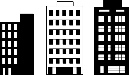 建筑剪影创意设计元素