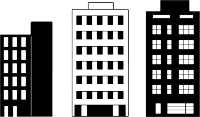 建筑剪影创意设计元素