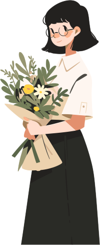 教师节卡通女老师商业图形插画