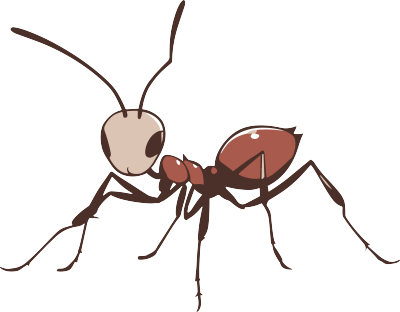 蚂蚁卡通手绘插画PNG素材