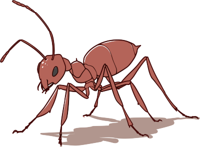 蚂蚁卡通PNG图形素材