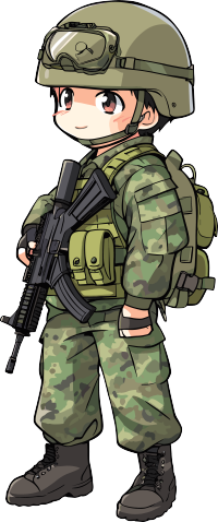 卡通士兵商业设计图形素材