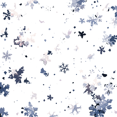 雪景雪花创意插图