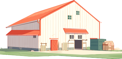 农场仓库商业设计元素