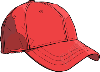 红色帽子透明背景素材