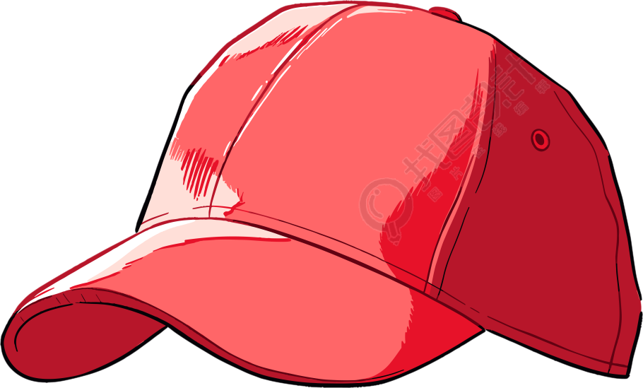 红色帽子可商用图形素材