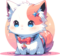 卡通猫透明背景素材