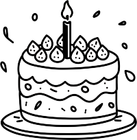 生日蛋糕简笔画