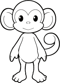 猴子简笔画