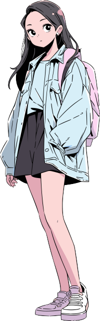 漫画女孩商用插画