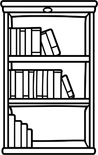 书橱设计图插画