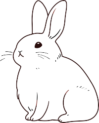 小白兔简笔画