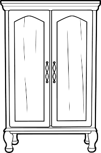 柜子效果图插画