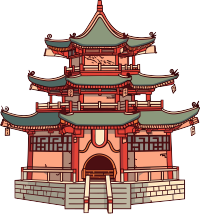 国风阁楼元素