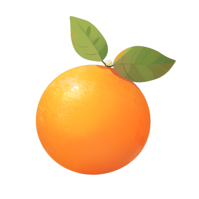 橙子创意设计元素