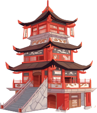 国风阁楼素材