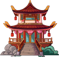 国风阁楼创意设计元素